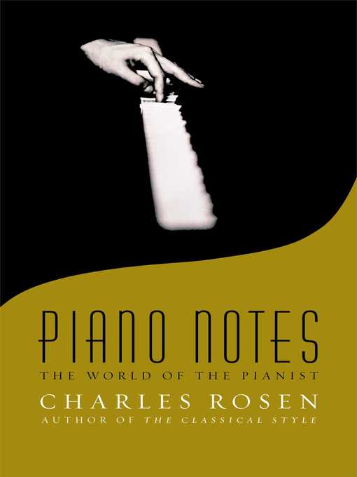 Title details for Piano Notes by Charles Rosen - Wait list